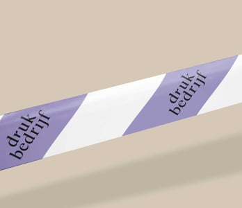 Afzetlint bedrukken met eigen logo