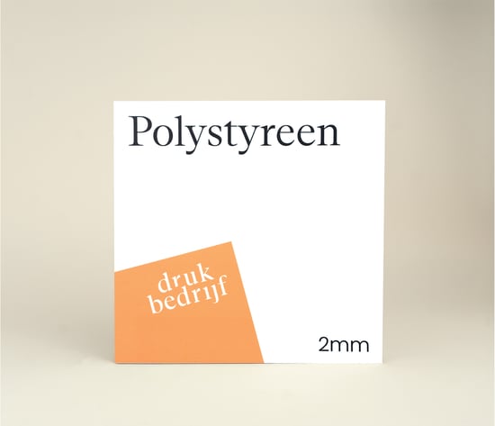 Polystyreen bedrukken met full color ontwerp