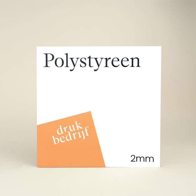 Polystyreen bedrukken met full color ontwerp