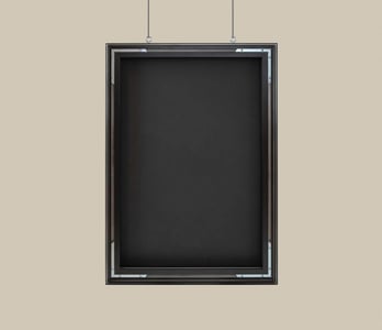 Bedrukt plafondframe verticaal