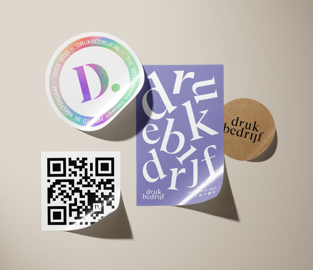 Stickers drukken in alle vormen en maten