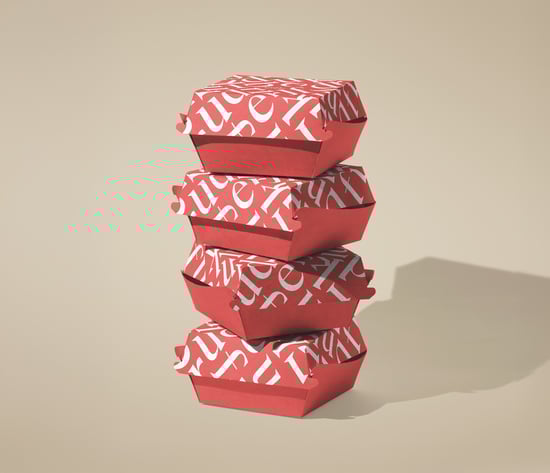 Hamburgerbakjes bedrukken met eigen logo