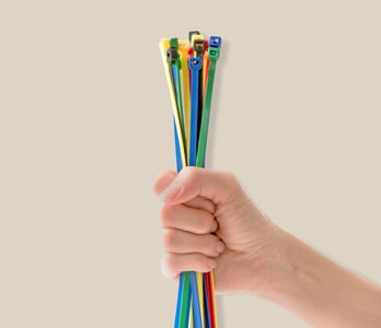 Diverse gekleurde tiewraps bestellen