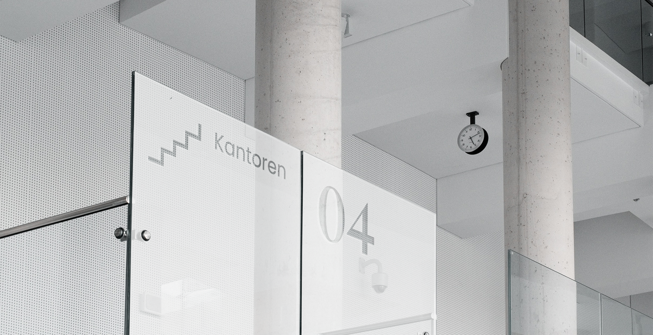 Kantoor wand zandstraalfolie 3m