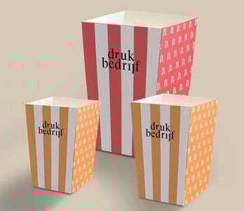 Kartonnen popcornbakjes