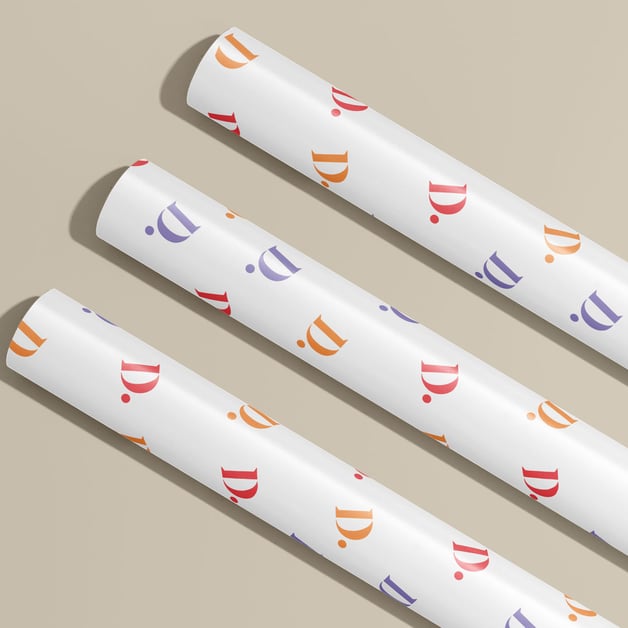 Cadeaupapier op rol met logo