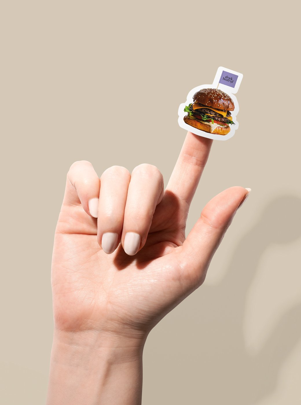 Stickervellen bedrukken vrije vorm