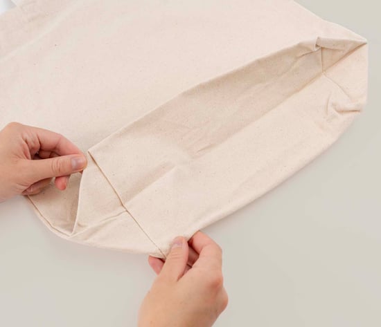 Duurzame tas met blokbodem