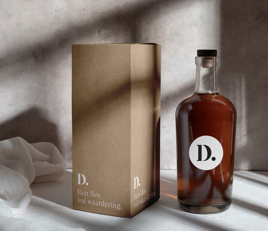 Flesverpakking bedrukt