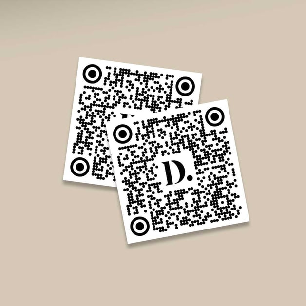 qr code sticker drukken