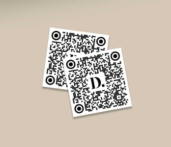 qr code sticker drukken