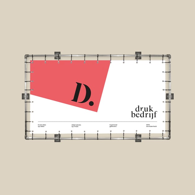 Damwand frame bedrukken met eigen logo