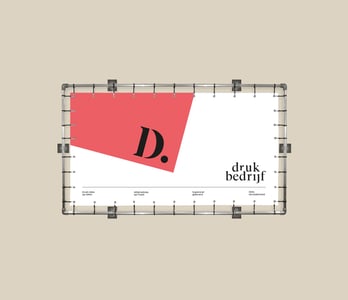 Damwand frame bedrukken met eigen logo