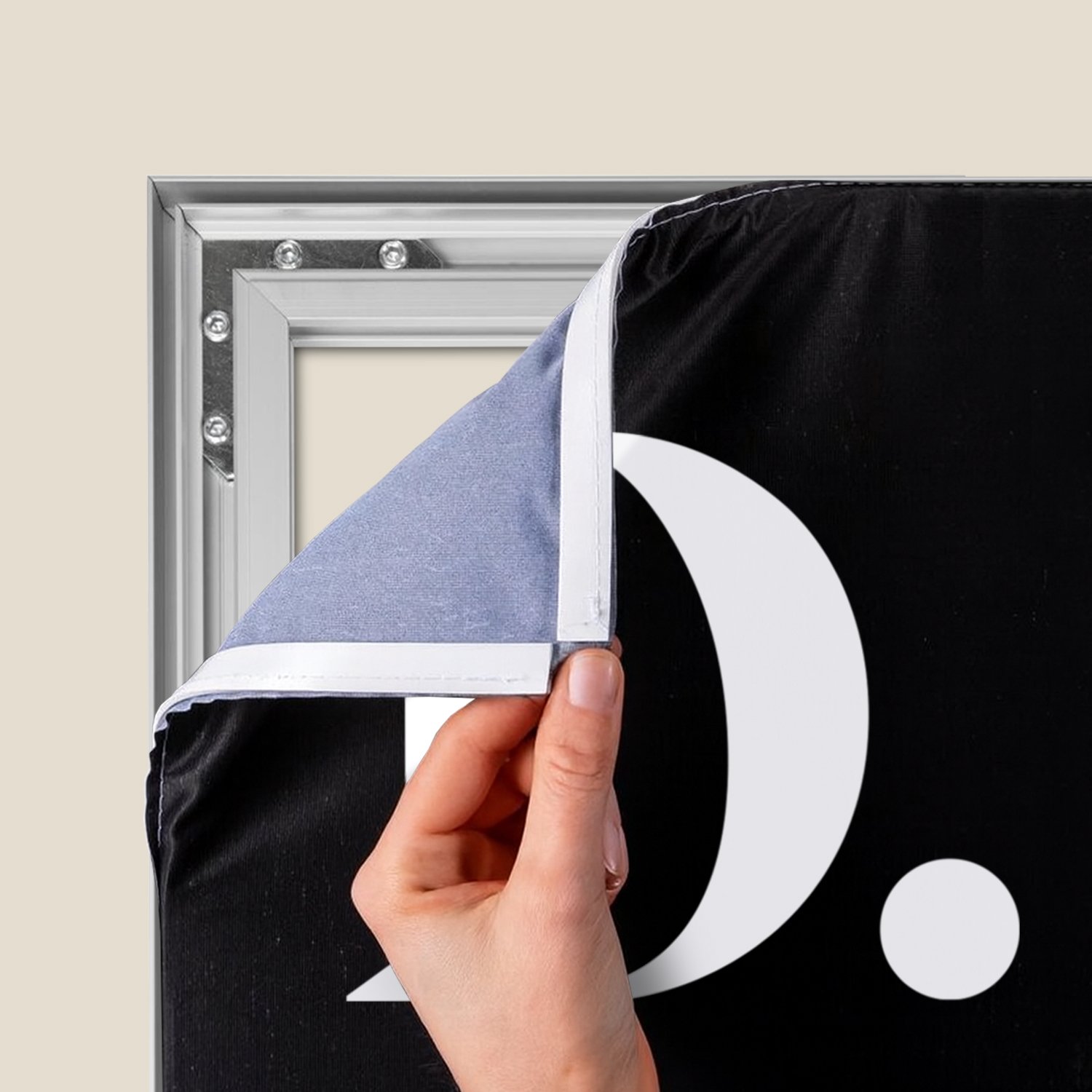 Textielframe met peesdoek