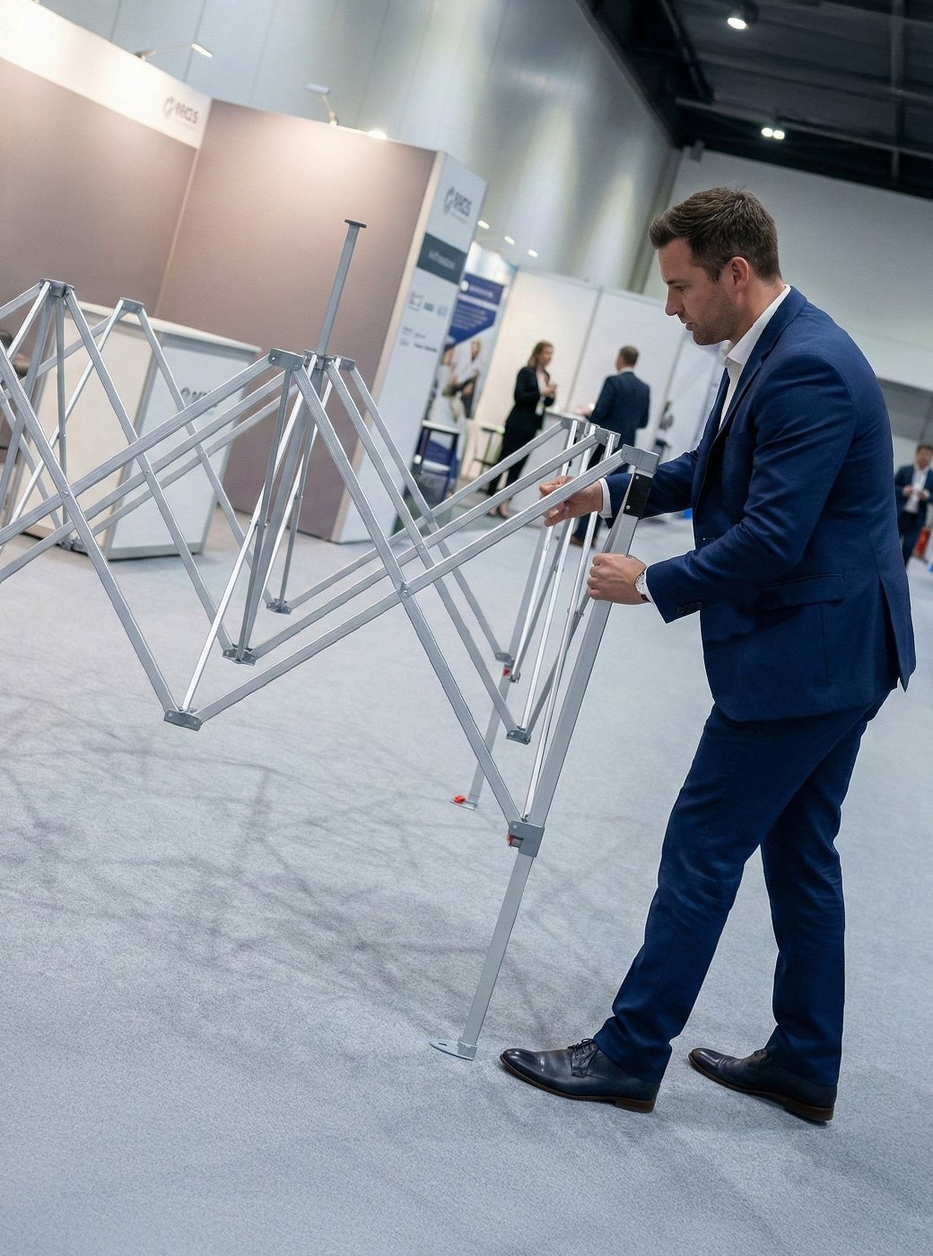 Bedrukte tenten opzetten