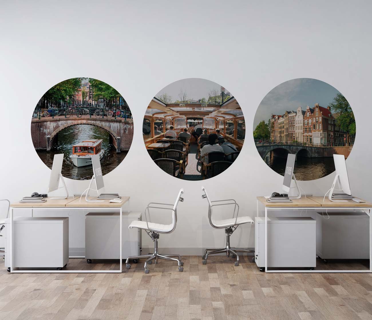 Behangcirkel bedrukt met eigen ontwerp of logo