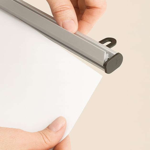 Bannerrail voor eenvoudig ophangen van banners