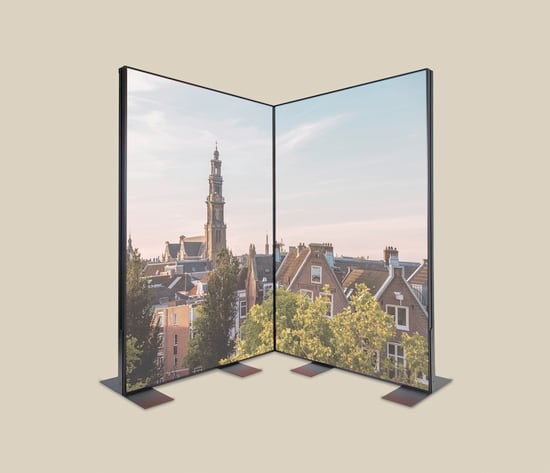 akoestische scheidingswand hoek