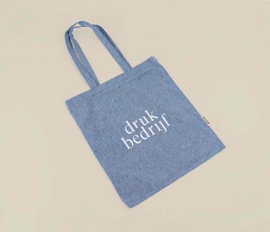 Gerecyclede canvas tassen met logo