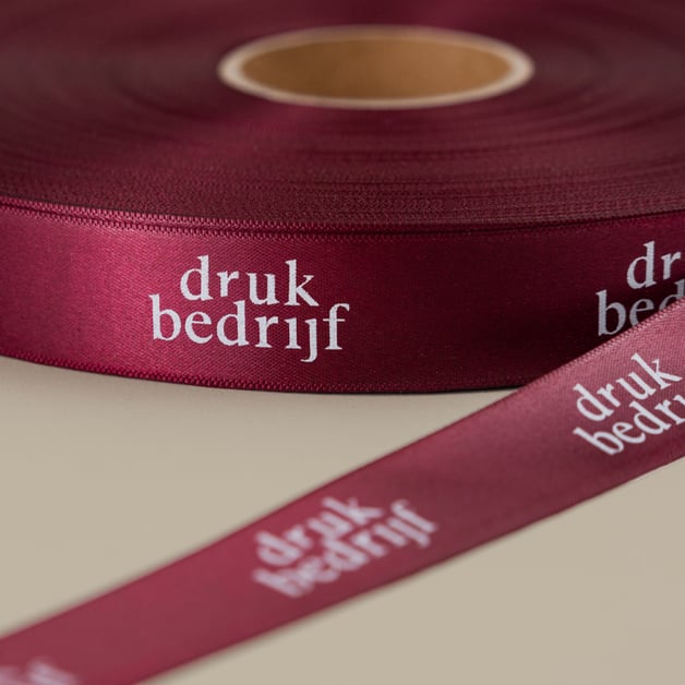 Satijn lint bedrukken