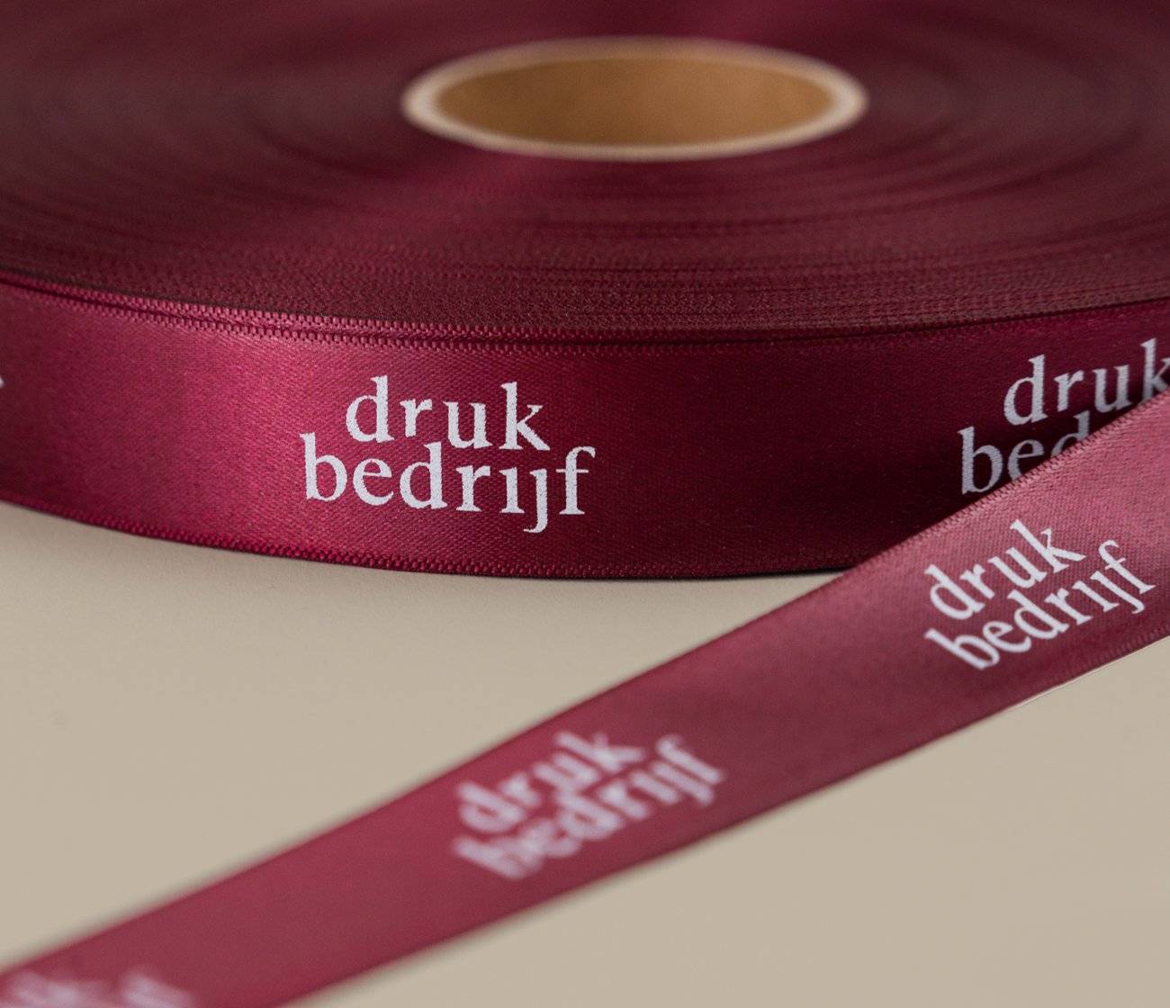 Satijn lint bedrukken