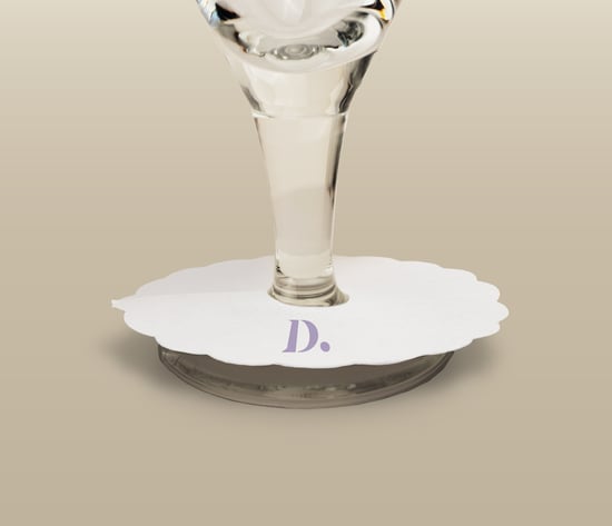 druppelvanger met logo