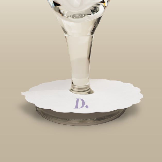 druppelvanger met logo