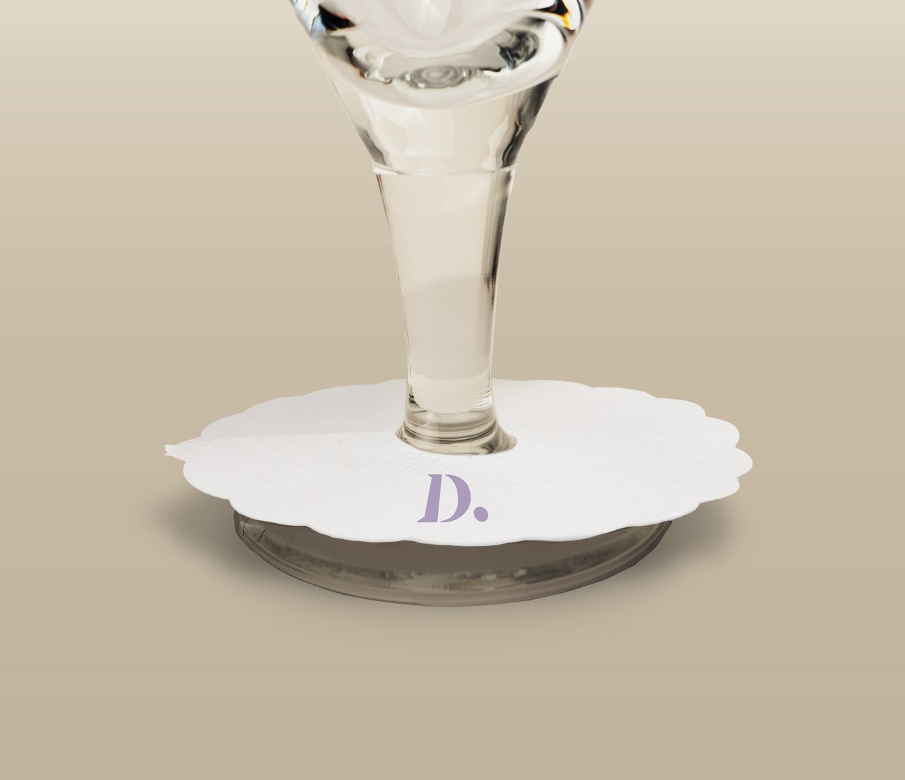 druppelvanger met logo