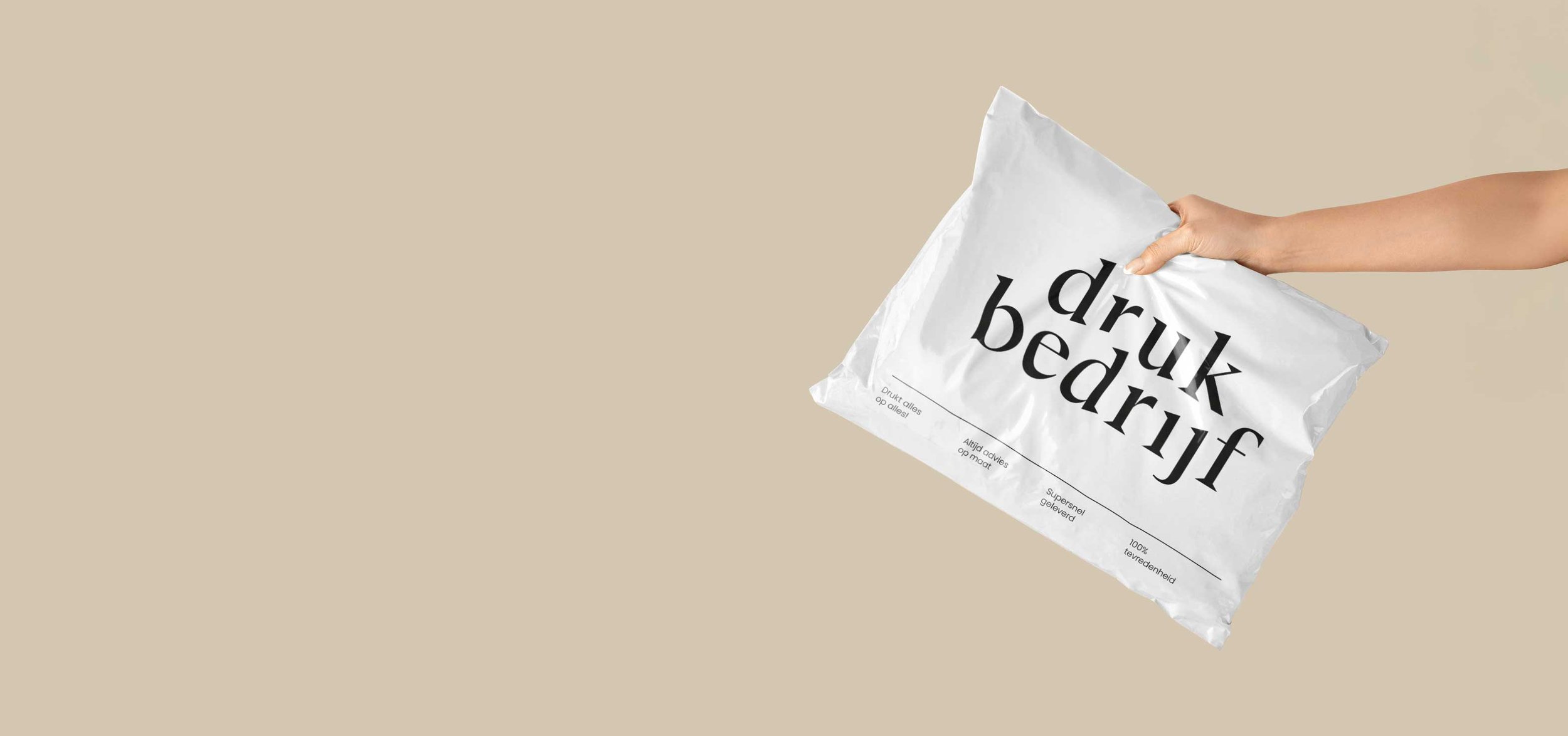 bedrukte verzendzakken