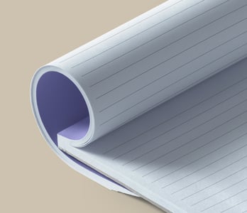 Notitieblok met dekblad