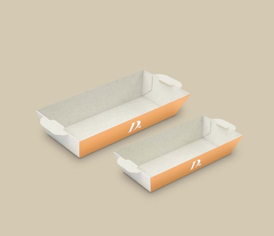 Sterke frietbakjes voor veilig serveren van friet