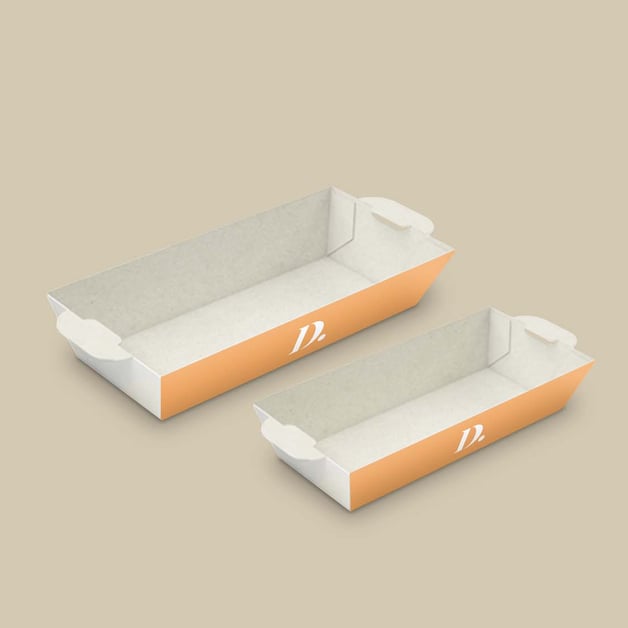 Sterke frietbakjes voor veilig serveren van friet