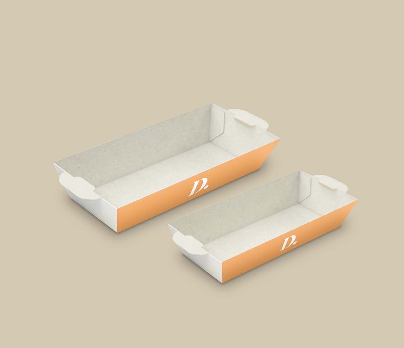 Sterke frietbakjes voor veilig serveren van friet