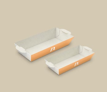 Sterke frietbakjes voor veilig serveren van friet