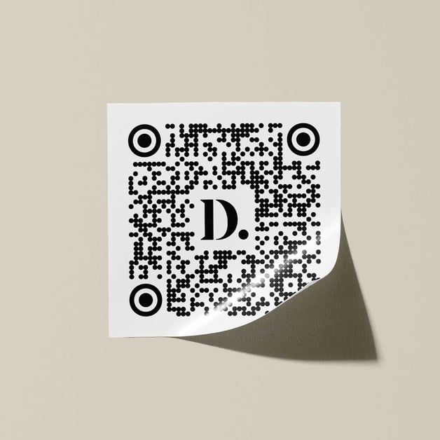 QR code sticker