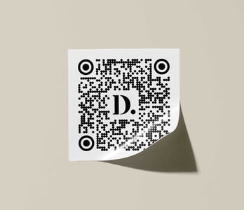 QR code sticker