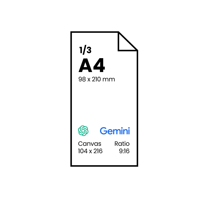 1/3 A4 flyer opmaken met AI - Gebruik ChatGPT of Gemini