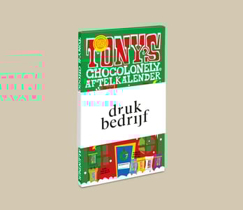 Tony's adventskalender sleeve bedrukken