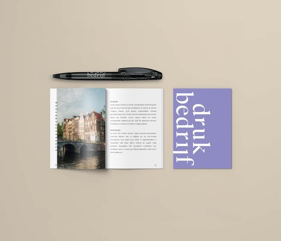 Compacte brochure met full color print