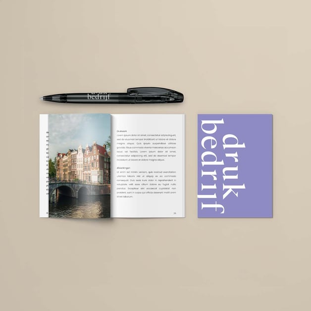 Compacte brochure met full color print