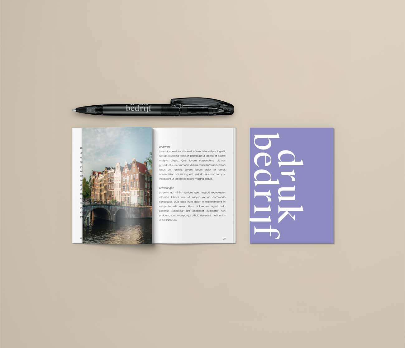 Compacte brochure met full color print
