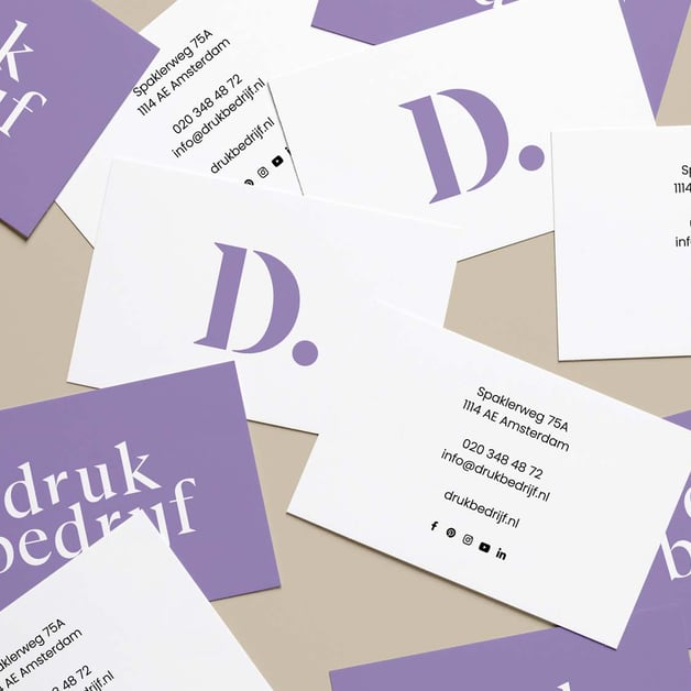 Visitekaartjes meerdere ontwerpen