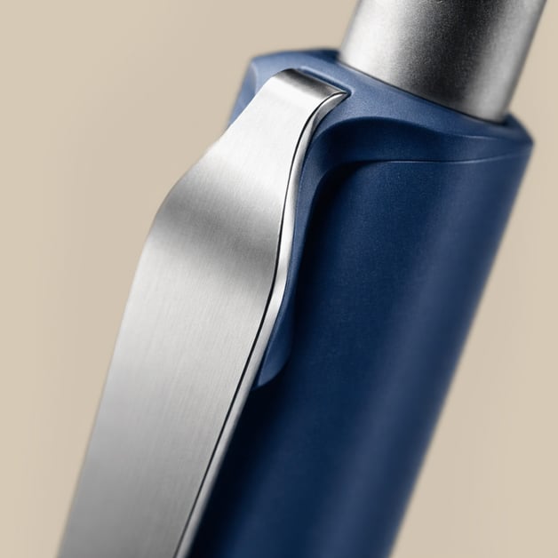 Blauwe prodir pen DS8 met logo