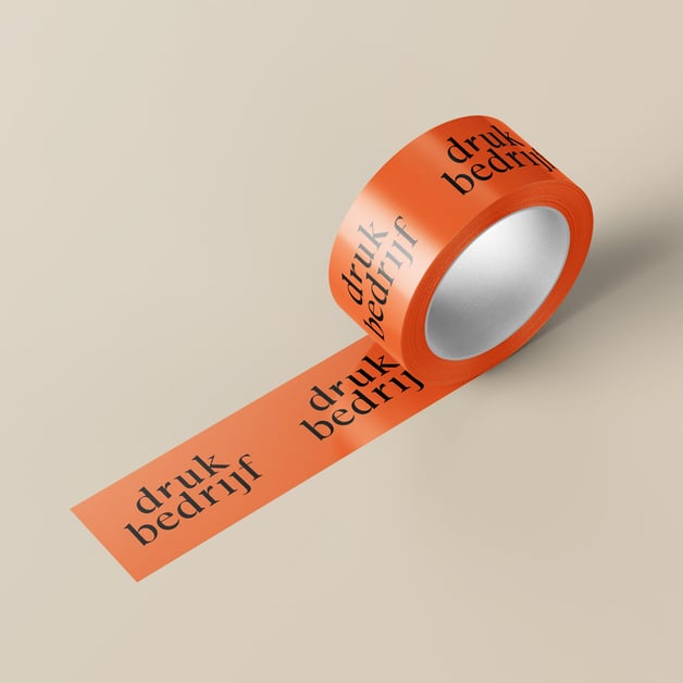 oranje tape bedrukt