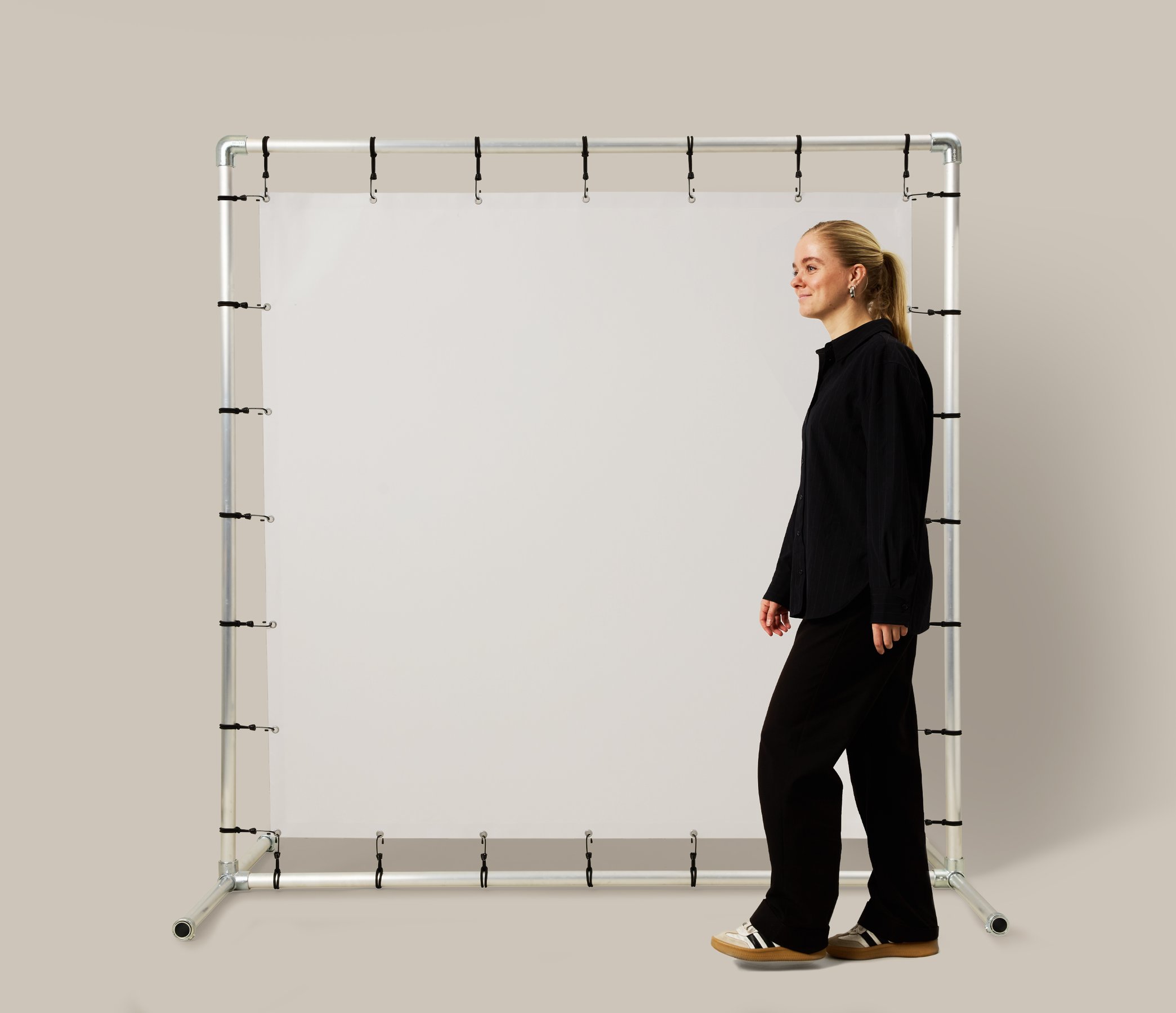 Steigerframe banner bedrukken met design