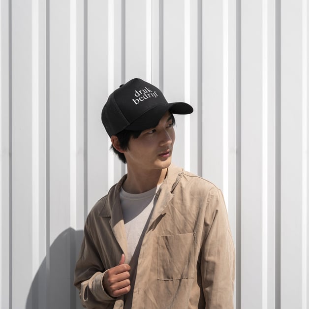 Opvallende vintage cap met logo voor klantenbinding