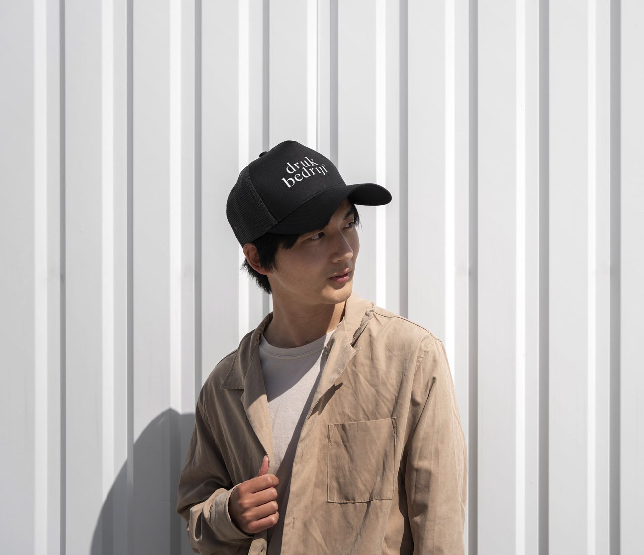 Opvallende vintage cap met logo voor klantenbinding