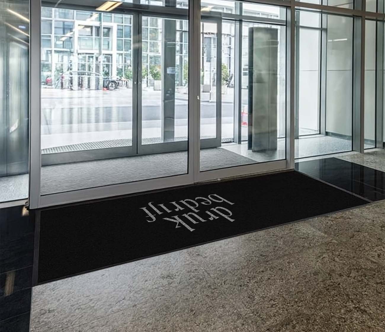 Gepersonaliseerde droogloopmat met logo