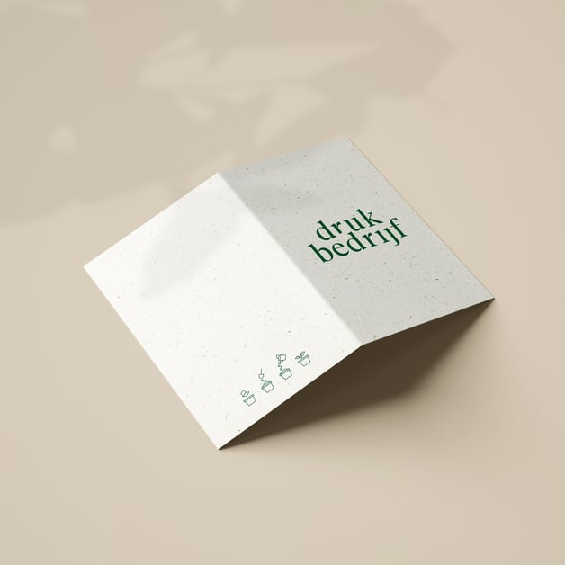 Groeipapier kaarten drukken