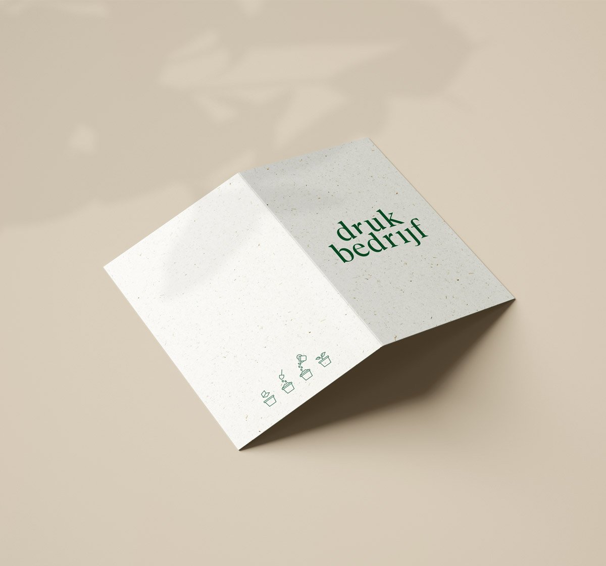 Groeipapier kaarten drukken